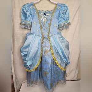 Disney Store Exclusive Limited Edition CINDERELLA Gold Gown Costume Sz 5/6